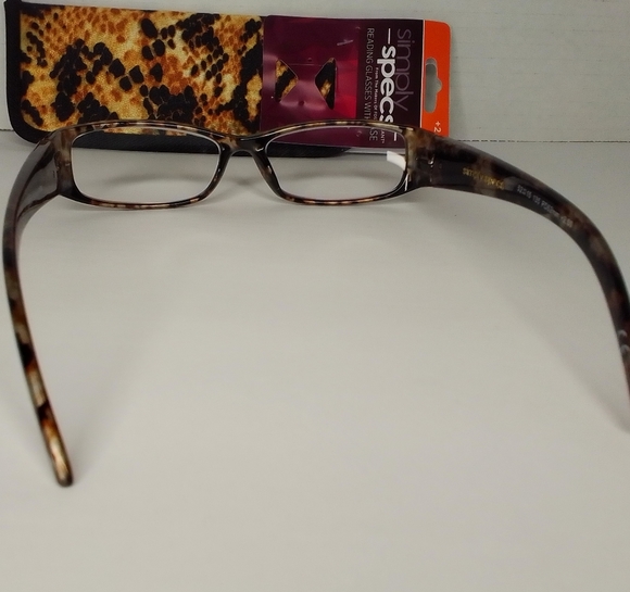 2.50 Simply Specs Readers with Case Snake Print - Picture 5 of 5